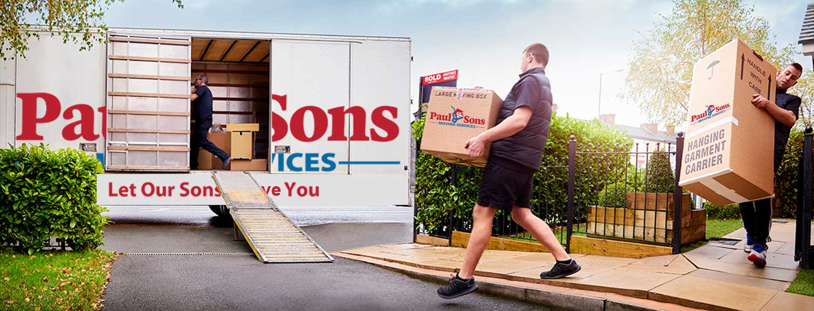 Paul and Sons moving van